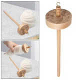 Maxbell Top Whorl Easy to Use 12.80inch Wheel Drop Spindle for Woven Crochet Felting