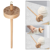 Maxbell Top Whorl Easy to Use 12.80inch Wheel Drop Spindle for Woven Crochet Felting