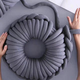 Maxbell Chunky Yarn Crocheting Blankets DIY Jumbo Yarn for Throw Pillow Rugs Crochet Deep Gray