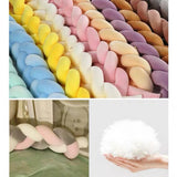 Maxbell Chunky Yarn Crocheting Blankets DIY Jumbo Yarn for Throw Pillow Rugs Crochet Deep Gray