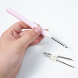 Maxbell Embroidery Punch Needle Set Sturdy Handmade for Children Adults Cross Stitch Pink