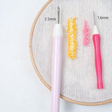 Maxbell Embroidery Punch Needle Set Sturdy Handmade for Children Adults Cross Stitch Pink