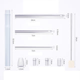 Maxbell Embroidery Punch Needle Set Sturdy Handmade for Children Adults Cross Stitch Gray