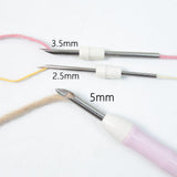 Maxbell Embroidery Punch Needle Set Sturdy Handmade for Children Adults Cross Stitch Gray