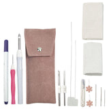 Maxbell Embroidery Punch Needle Set Sturdy Handmade for Children Adults Cross Stitch Gray