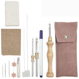 Maxbell Embroidery Punch Needle Set Durable Hand Woven for Children Adults Beginners
