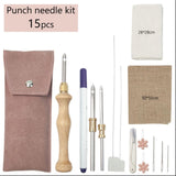 Maxbell Embroidery Punch Needle Set Durable Hand Woven for Children Adults Beginners