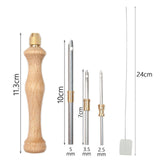 Maxbell Punch Needle Set Adult Needle Threader for 5 mm 2.5 mm 3.5mm Thread and Yarn