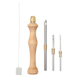 Maxbell Punch Needle Set Adult Needle Threader for 5 mm 2.5 mm 3.5mm Thread and Yarn