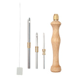 Maxbell Punch Needle Set Adult Needle Threader for 5 mm 2.5 mm 3.5mm Thread and Yarn