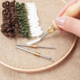 Maxbell Punch Needle Set Adult Needle Threader for 5 mm 2.5 mm 3.5mm Thread and Yarn