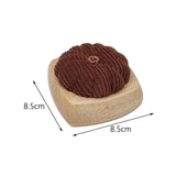 Maxbell Pincushion Kit Durable Pumpkin Shaped for Quilting Embroidery Craft Projects Brown