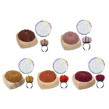 Maxbell Pincushion Kit Durable Pumpkin Shaped for Quilting Embroidery Craft Projects Brown