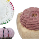 Maxbell Pincushion Kit Durable Pumpkin Shaped for Quilting Embroidery Craft Projects Pink