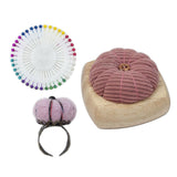 Maxbell Pincushion Kit Durable Pumpkin Shaped for Quilting Embroidery Craft Projects Pink