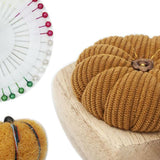 Maxbell Pincushion Kit Durable Pumpkin Shaped for Quilting Embroidery Craft Projects Yellow