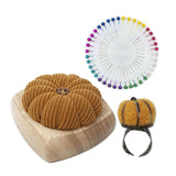 Maxbell Pincushion Kit Durable Pumpkin Shaped for Quilting Embroidery Craft Projects Yellow