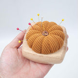 Maxbell Pincushion Kit Durable Pumpkin Shaped for Quilting Embroidery Craft Projects Yellow