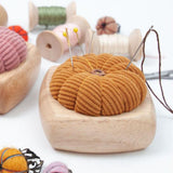 Maxbell Pincushion Kit Durable Pumpkin Shaped for Quilting Embroidery Craft Projects Yellow