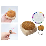 Maxbell Pincushion Kit Durable Pumpkin Shaped for Quilting Embroidery Craft Projects Yellow