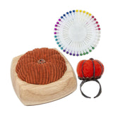 Maxbell Pincushion Kit Durable Pumpkin Shaped for Quilting Embroidery Craft Projects Orange