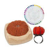 Maxbell Pincushion Kit Durable Pumpkin Shaped for Quilting Embroidery Craft Projects Orange