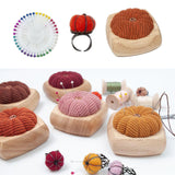 Maxbell Pincushion Kit Durable Pumpkin Shaped for Quilting Embroidery Craft Projects Orange
