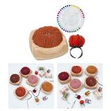 Maxbell Pincushion Kit Durable Pumpkin Shaped for Quilting Embroidery Craft Projects Orange