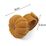 Maxbell Wrist Pincushion Kit Pumpkin Shaped for Needlework Embroidery Craft Projects Yellow