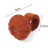 Maxbell Wrist Pincushion Kit Pumpkin Shaped for Needlework Embroidery Craft Projects Orange