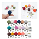 Maxbell 6x Needle Felt Pin Cushion Wearable DIY Crafts for Sewing Quilting Accessory Set A