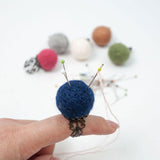 Maxbell 6x Needle Felt Pin Cushion Wearable DIY Crafts for Sewing Quilting Accessory Set A