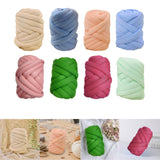 Maxbell Chunky Yarn Weight Yarn Durable Bulky Yarn Washable for Rug Macrame Tapestry Beige
