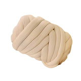 Maxbell Chunky Yarn Weight Yarn Durable Bulky Yarn Washable for Rug Macrame Tapestry Beige