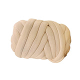 Maxbell Chunky Yarn Weight Yarn Durable Bulky Yarn Washable for Rug Macrame Tapestry Beige