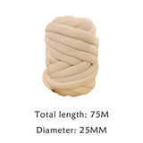 Maxbell Chunky Yarn Weight Yarn Durable Bulky Yarn Washable for Rug Macrame Tapestry Beige