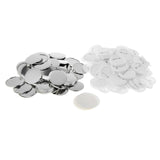 Maxbell 100 Sets Blank Button Making Supplies for Button Maker Machine Empty DIY Pin
