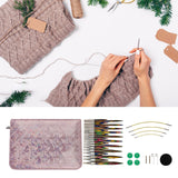 Maxbell Circular Knitting Needles Set Portable Aluminum Craft for Knitter Home Scarf