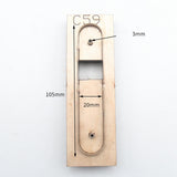 Maxbell Wood Leather Cutting Die DIY Wire Organizer Mold Tools Leather Crafts Cutter