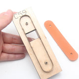 Maxbell Wood Leather Cutting Die DIY Wire Organizer Mold Tools Leather Crafts Cutter