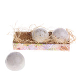 Max 3 Pieces Women Rose Scented Bath Salt Moisturizing Fizzies SPA Bomb Balls