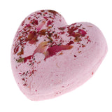 Maxbell Heart Shaped Women Bubble Bath Salt Essential Oil Bomb Balls Pink Rose - Aladdin Shoppers