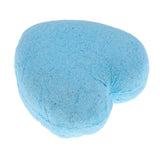 Max Heart Shaped Women Bubble Bath Salt Essential Oil Bomb Balls Blue Erica