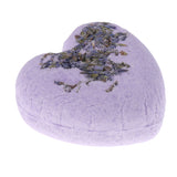 Max Heart Shaped Women Bubble Bath Salt Essential Oil Bomb Balls Purple Lavender