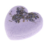 Max Heart Shaped Women Bubble Bath Salt Essential Oil Bomb Balls Purple Lavender