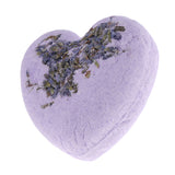 Max Heart Shaped Women Bubble Bath Salt Essential Oil Bomb Balls Purple Lavender