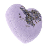 Max Heart Shaped Women Bubble Bath Salt Essential Oil Bomb Balls Purple Lavender