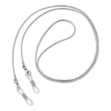 Metal Steel Eyeglass Cord Sunglasses Spectacles Chain Holder Silver