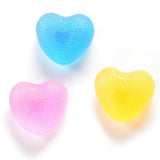Max Heart Silicone Hand Finger Exercise Grip Squeeze Ball Stress Relief Blue