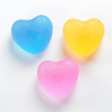 Max Heart Silicone Hand Finger Exercise Grip Squeeze Ball Stress Relief Blue